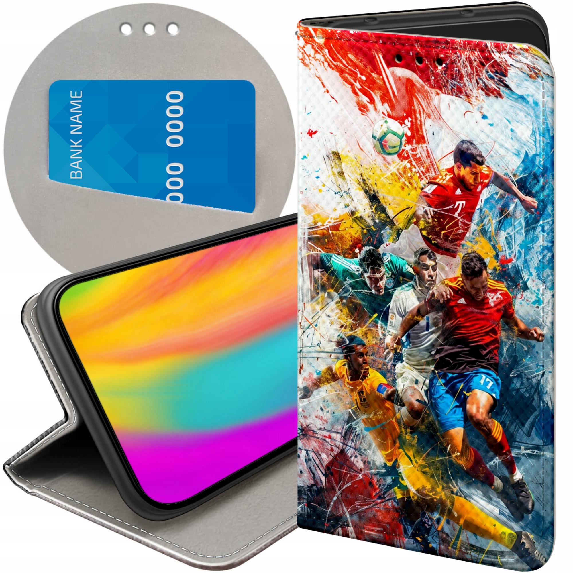 Etui Z Klapką Do Huawei P30 Pro Euro 2024 Piłkarskie Sportowe Futerał