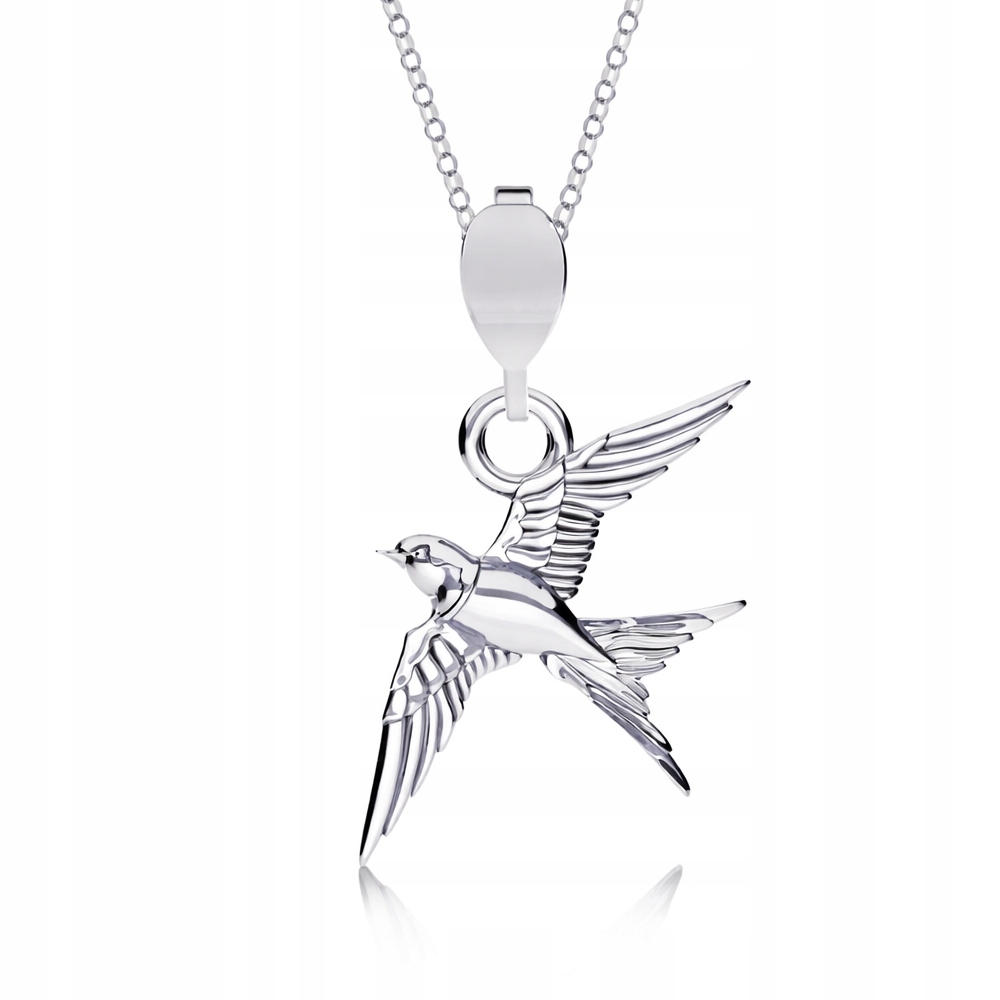 Stříbrný náhrdelník Rolo Pták Vlaštovka Symbol svobody Stříbro ryzost 925