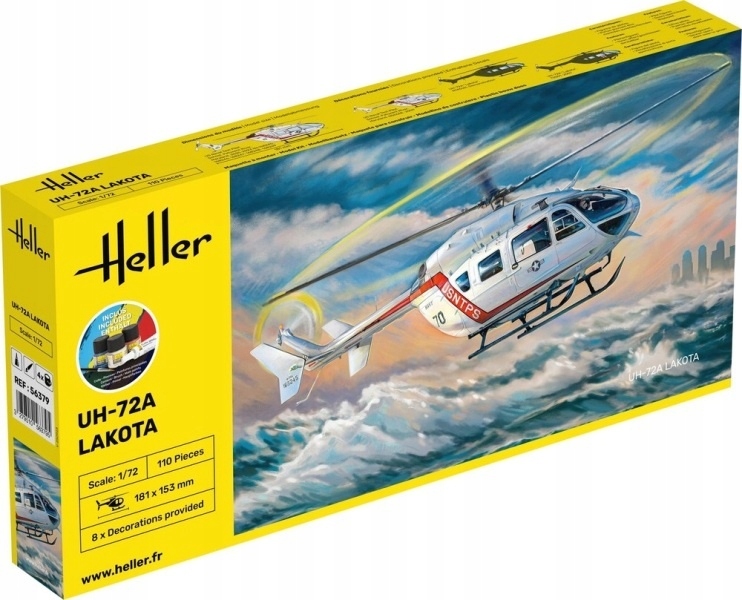 Heller 56379 Starter Set Eurocopter Uh 72A Lakota 1:72