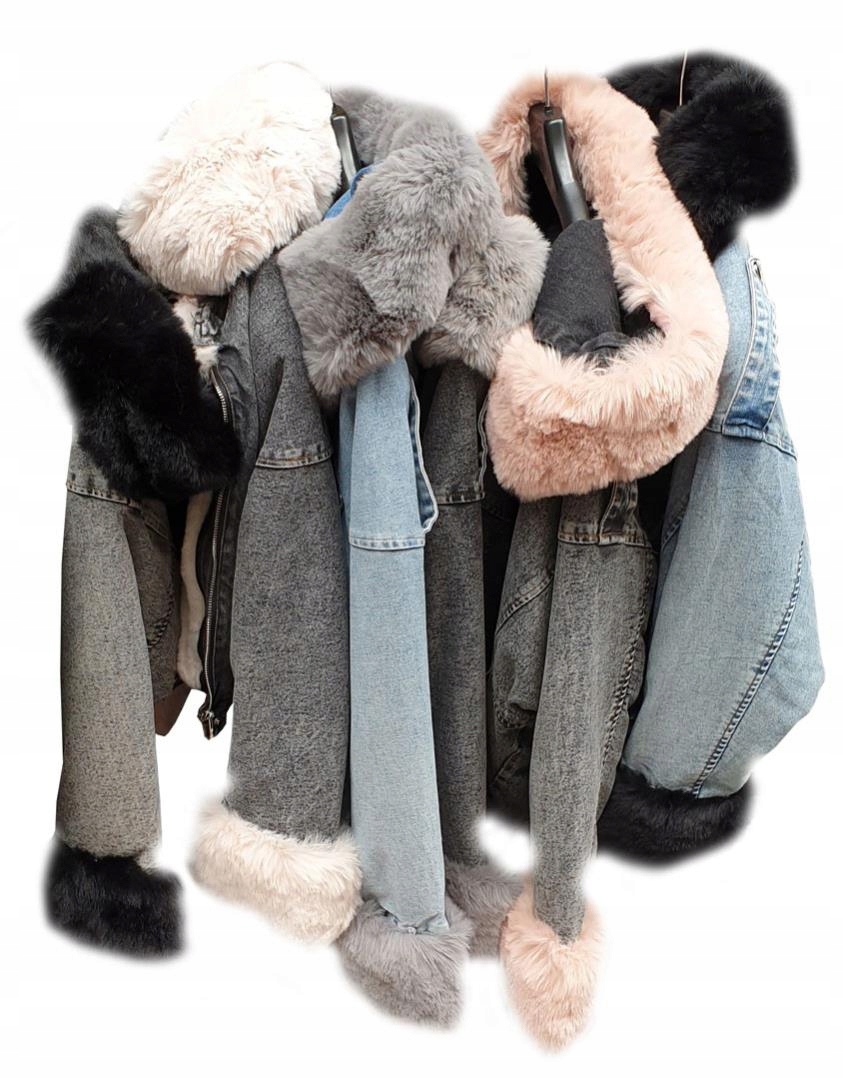 

Kurtka Jeansowa Z Futerkiem Katana Miś Futerko L