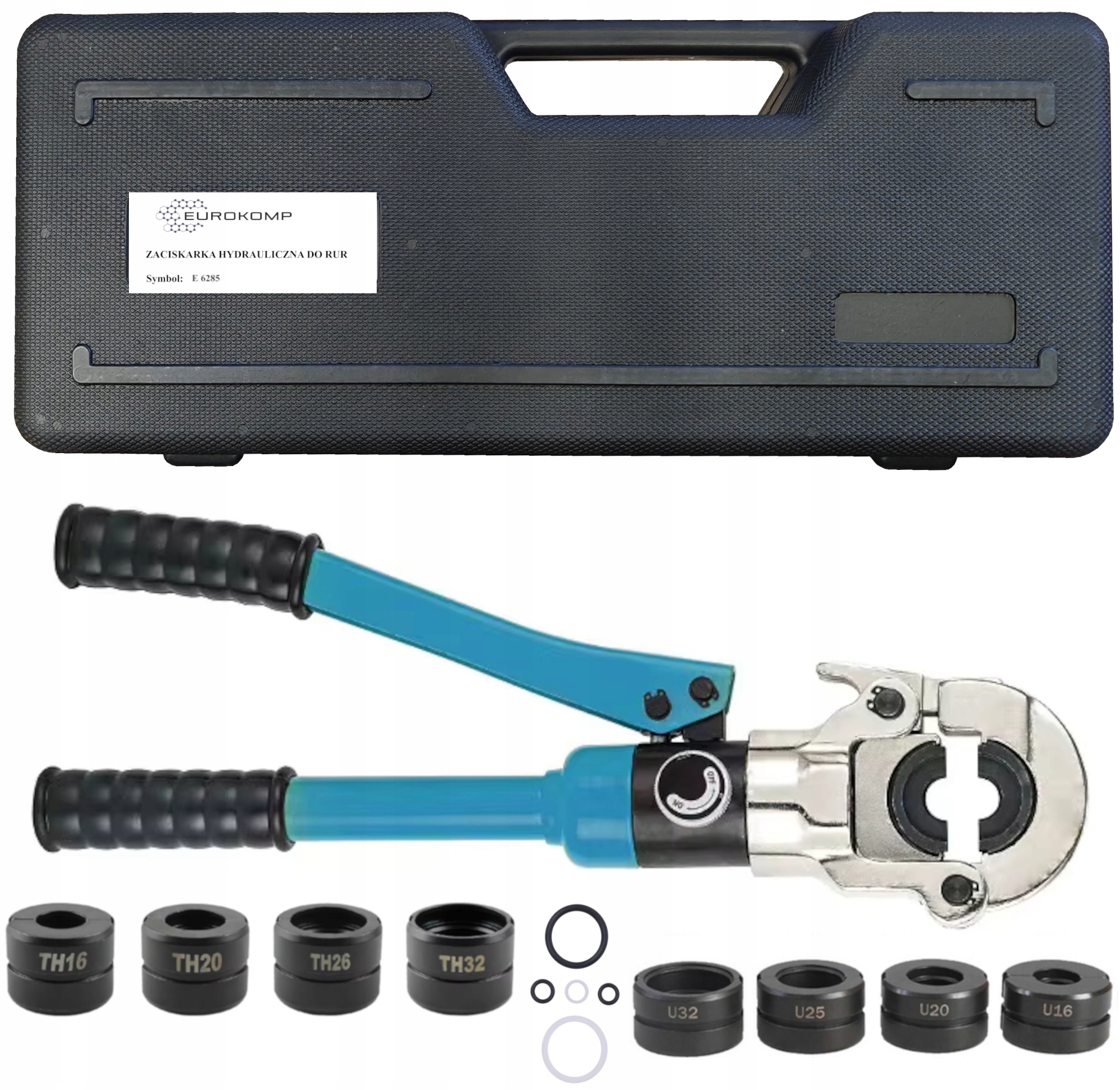 Hydraulická Rúrková Svorka 8 Matryc Th+u 10T