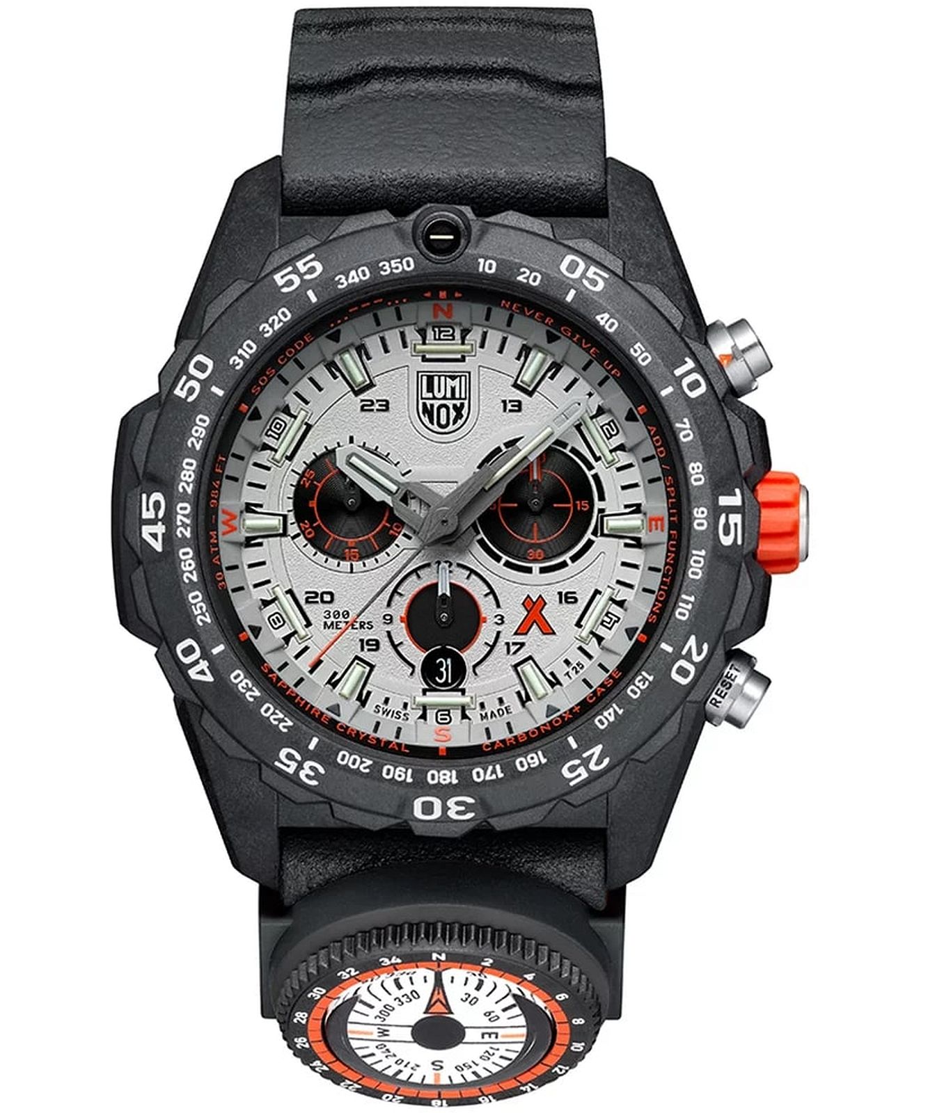 Pánské hodinky Luminox Bear Grylls Survival 3740 Chrono Master Series Silver