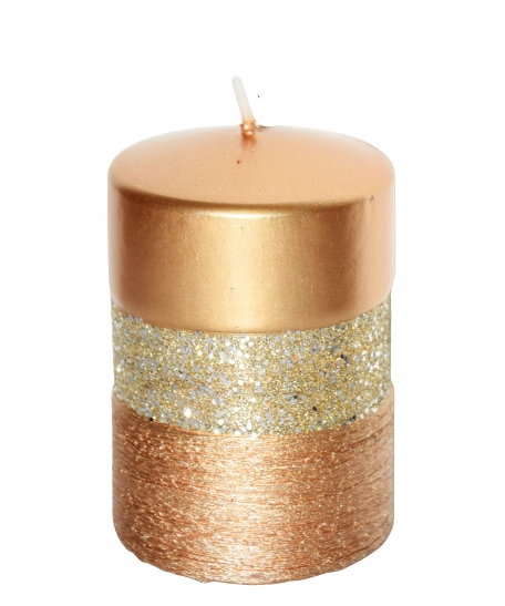 

Świeca Queen Evo Walec Złoty H10CM