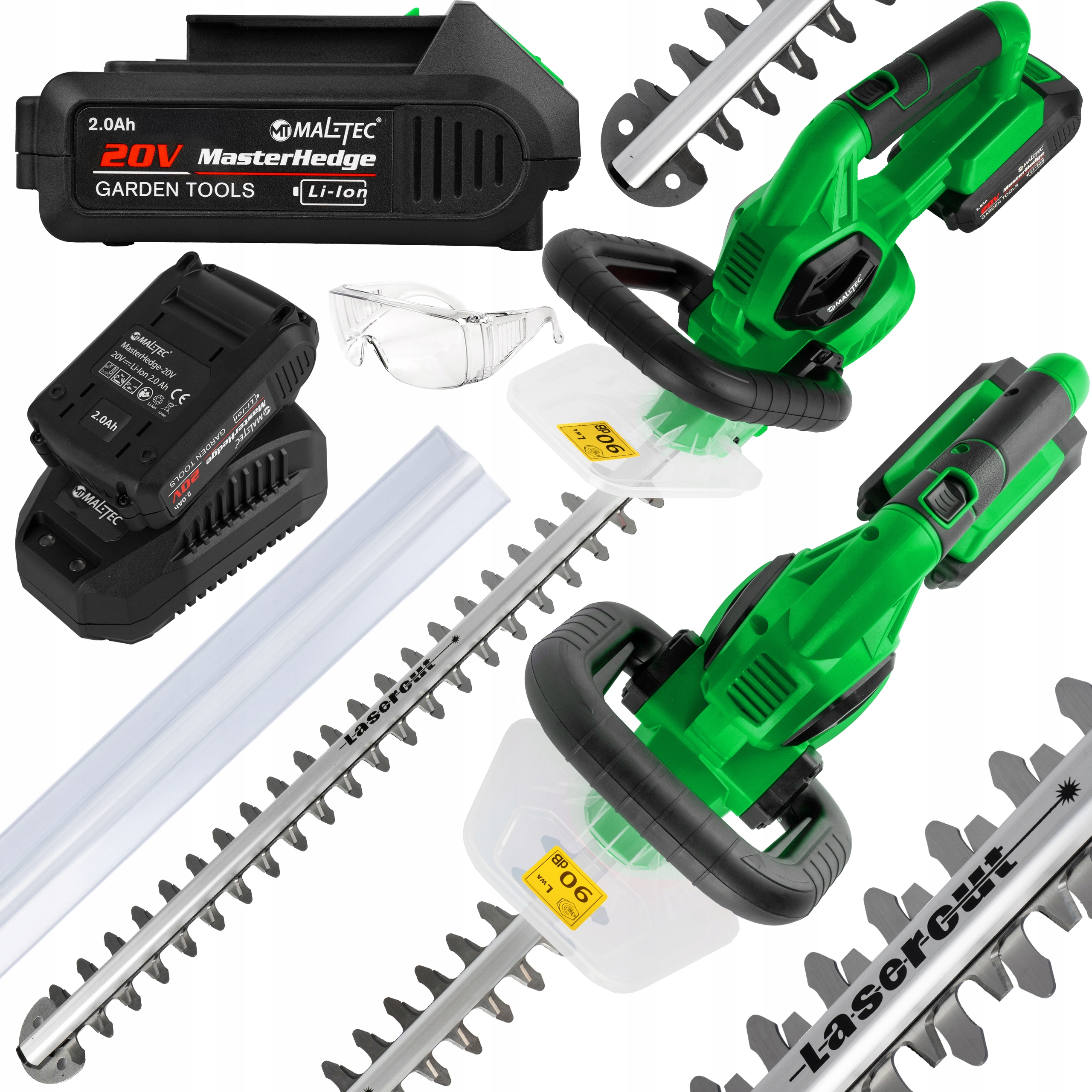 Nožnice Na Živý Plot Na Orezávanie Konárov Laserové 58CM 20V 2Ah