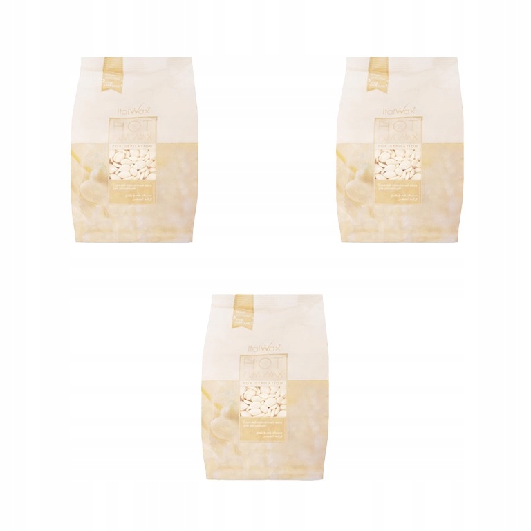 Tvrdý vosk v depilačních kapkách Italwax White Chocolate 3x500 g