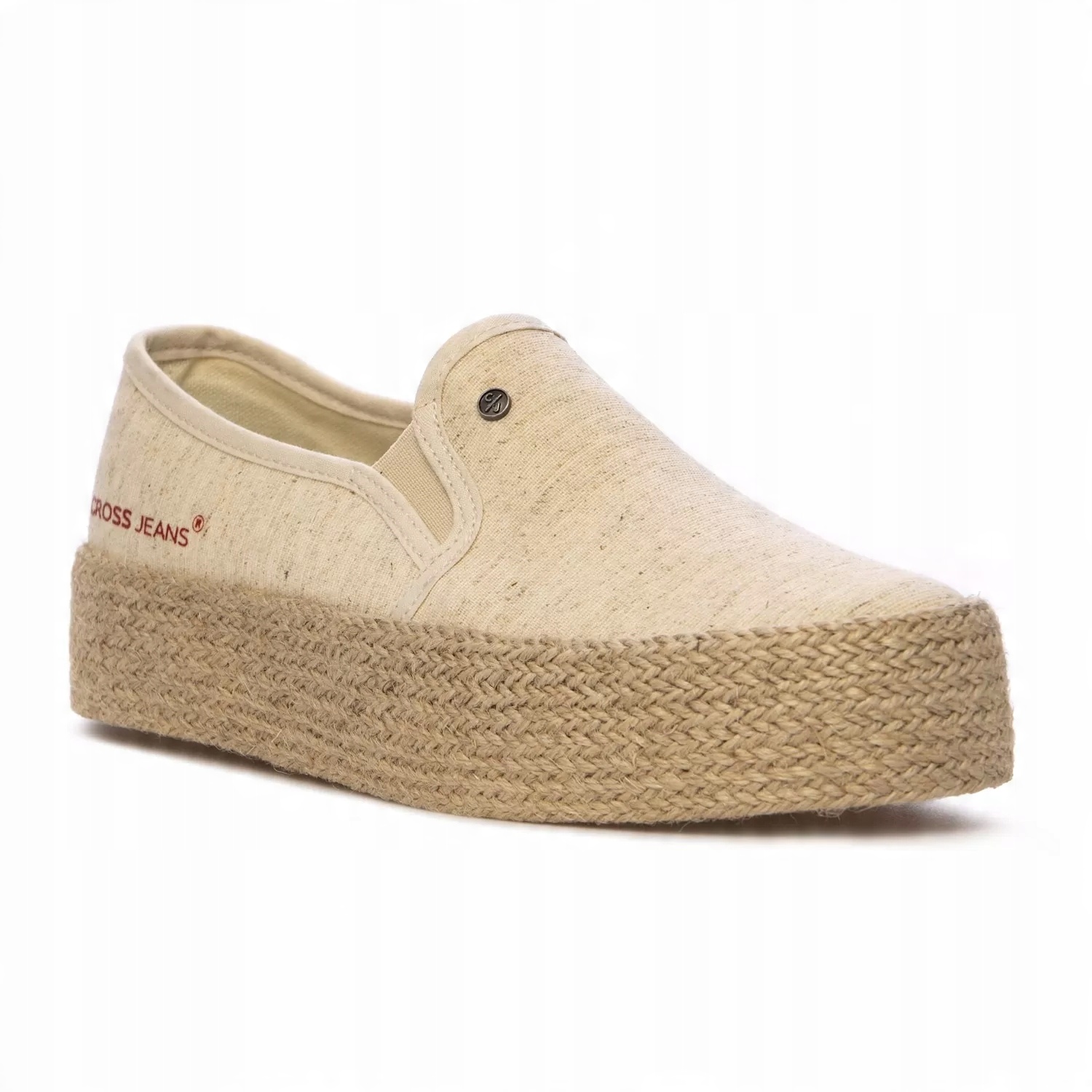 

Espadryle Cross beżowe super wygodne modne 40