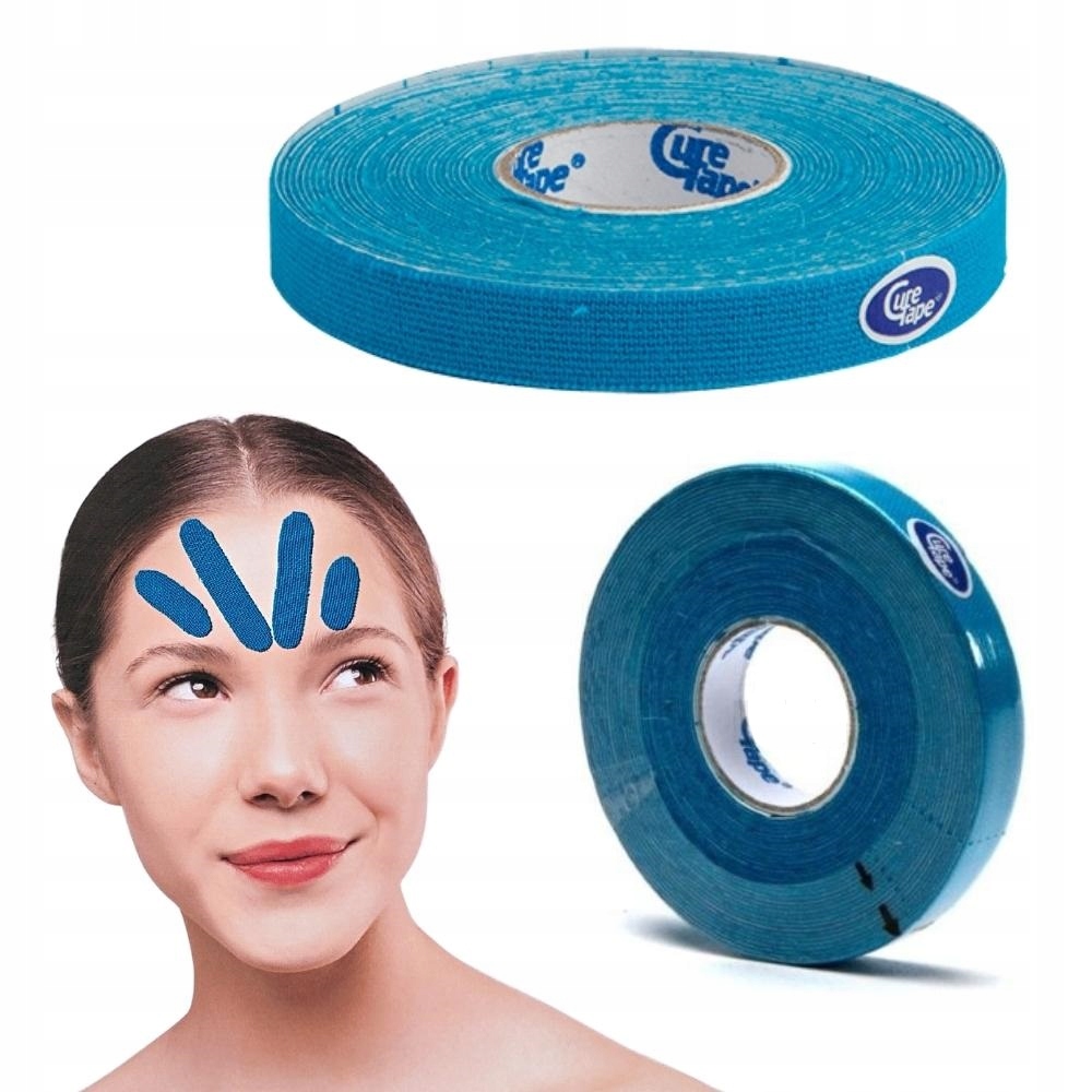CURE Tape Taśma kinesio do TAPINGU TWARZY tejp 1cm 12466542330 Allegro.pl