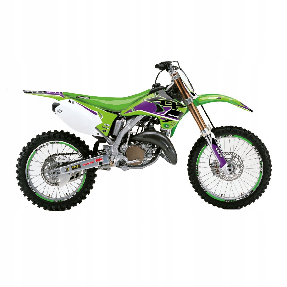 Blackbird Sada Nálepiek (oklein) Kawasaki Kx 125/250 '03-'08 Dream 5 Kol