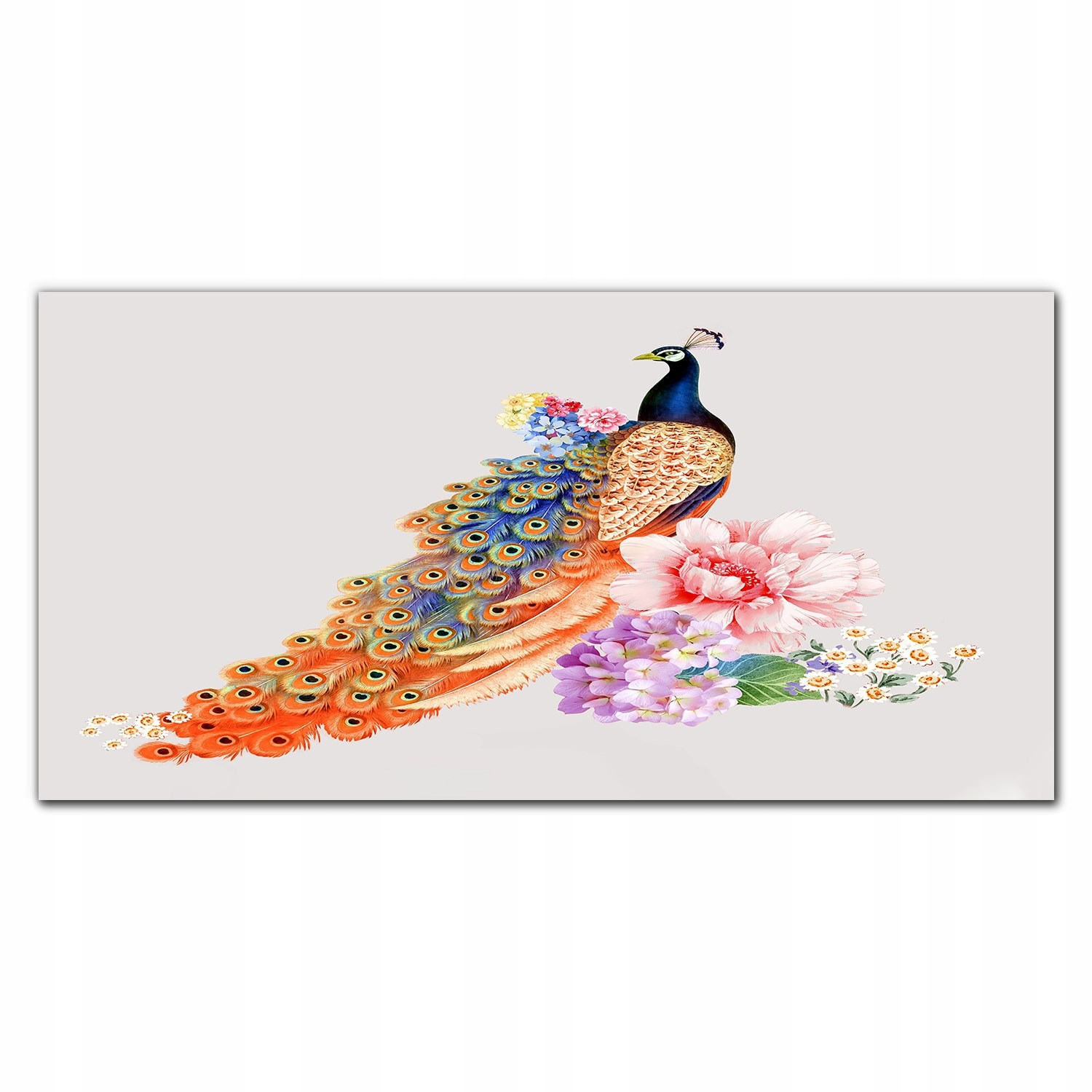 Obraz na plátne na ráme Zviera páv 140 x 70 cm