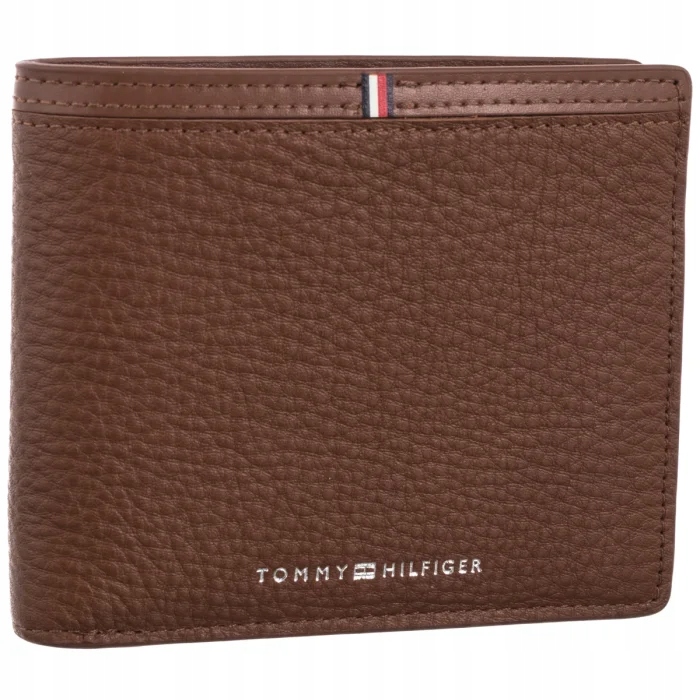Pánská peněženka Tommy Hilfiger Corp Cc And Coin AM0AM13970 Hnědá