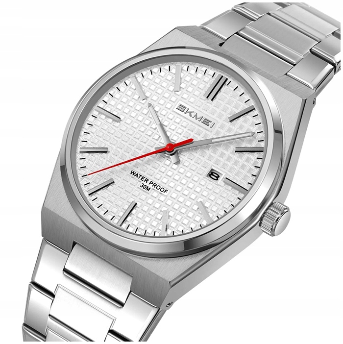 Zegarek męski Skmei skm.193961d.mn bransoleta analogowy datownik stalowy