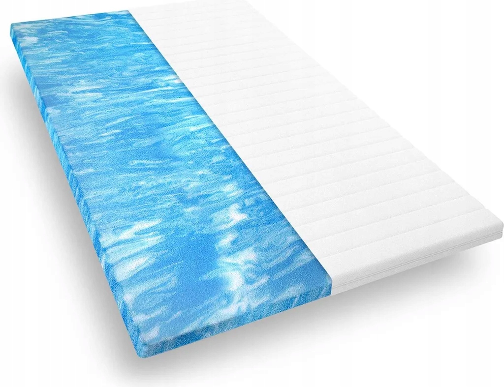 Włoski Materac 180x200 Nawierzchniowy Premium Topper 6cm Pianka Żelowa