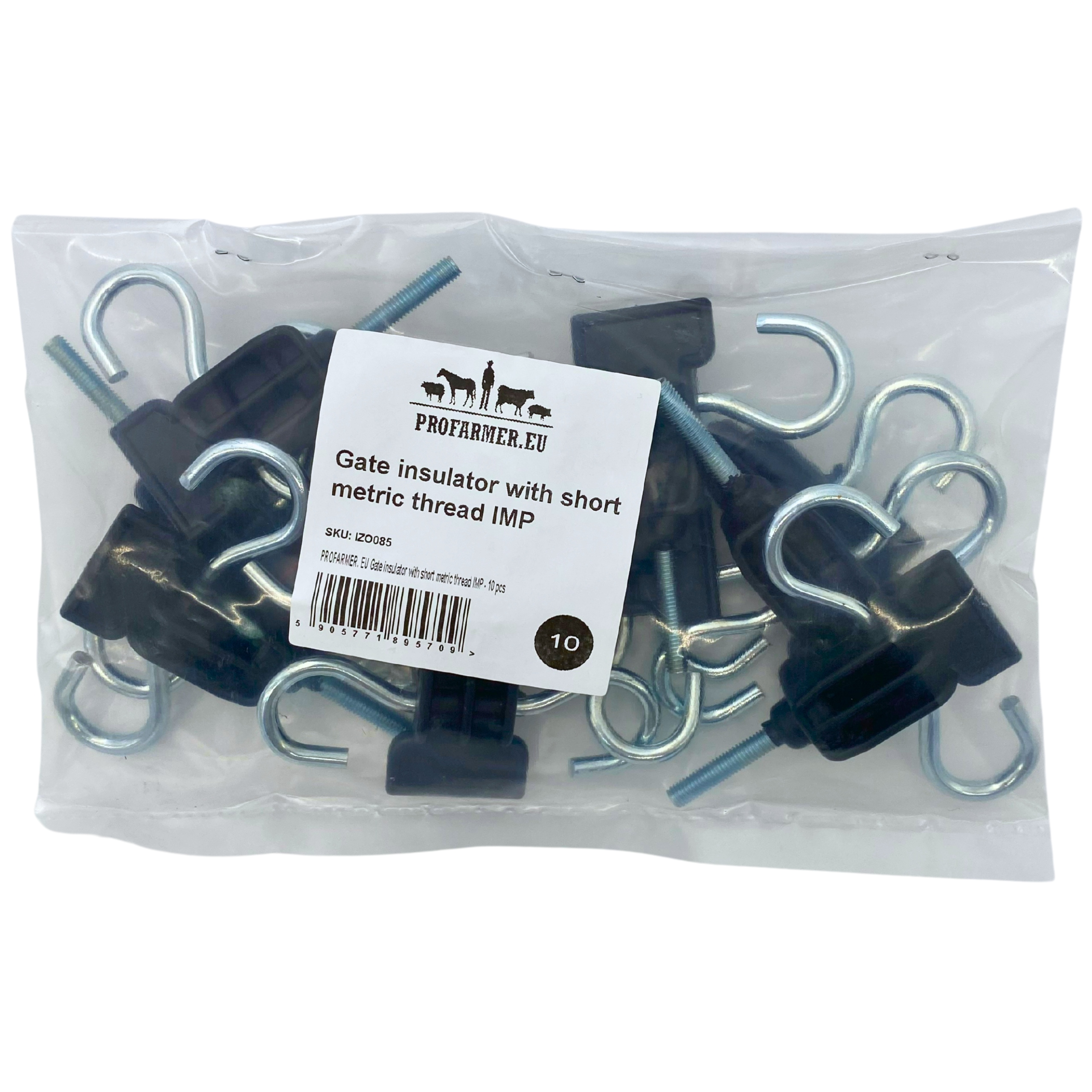 Izolator bramowy do pastucha elektrycznego z gwintem metrycznym M6 - 10 szt Kod producenta IZO085