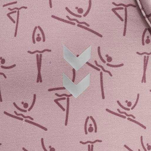 HUMMEL RÓŻOWY TOP BEZ RĘKAWÓW NADRUK POŁYSK KONTRAST ASO HMR__122 Materiał dominujący poliester