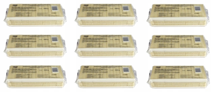 Levně 9 x 500 g Skawa Oplatky krémové Kartonové