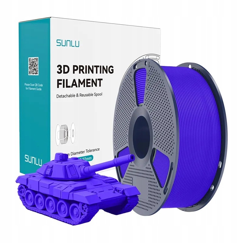 Filament Sunlu Pla+ High-Speed 1.75mm 1kg (niebieski)