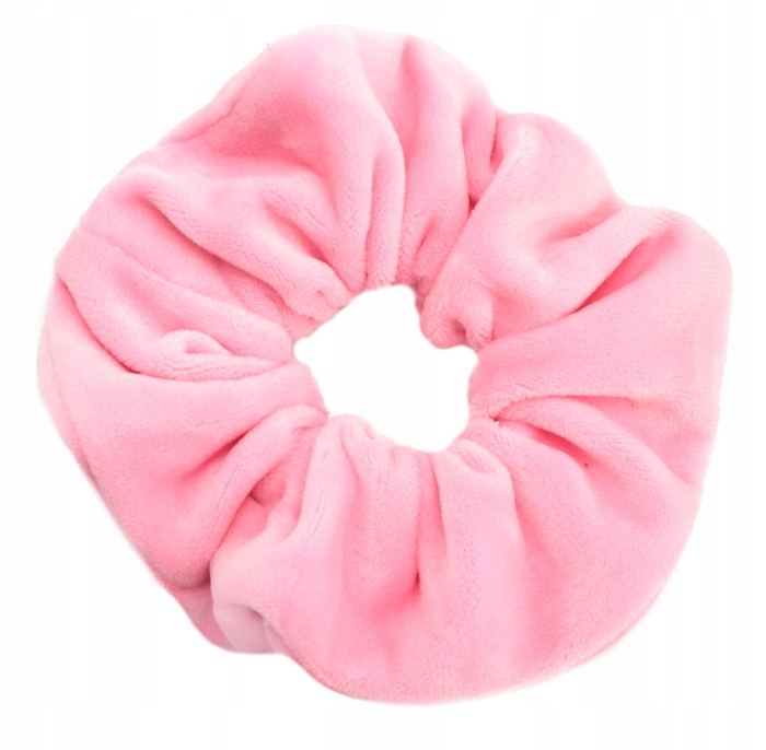 

Gumka Do Włosów Scrunchies Welur Jasny Róż