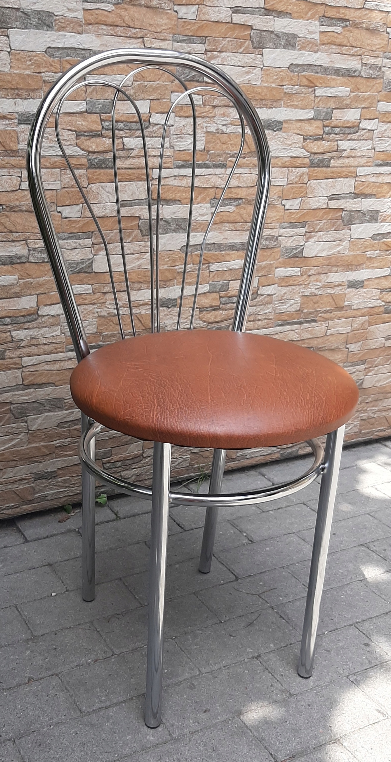 

Krzesło kuchenne chromowane kalwados Wenus.