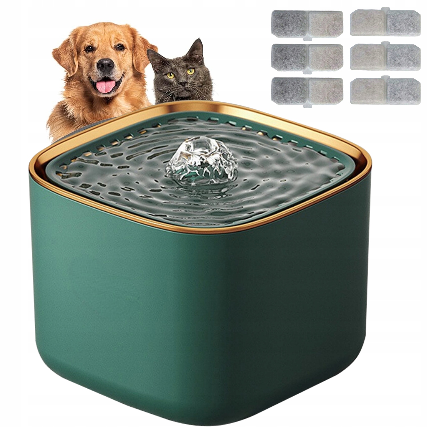 Levně Automatická napáječka Fontána pro kočky psy 3 l 6 filtrů