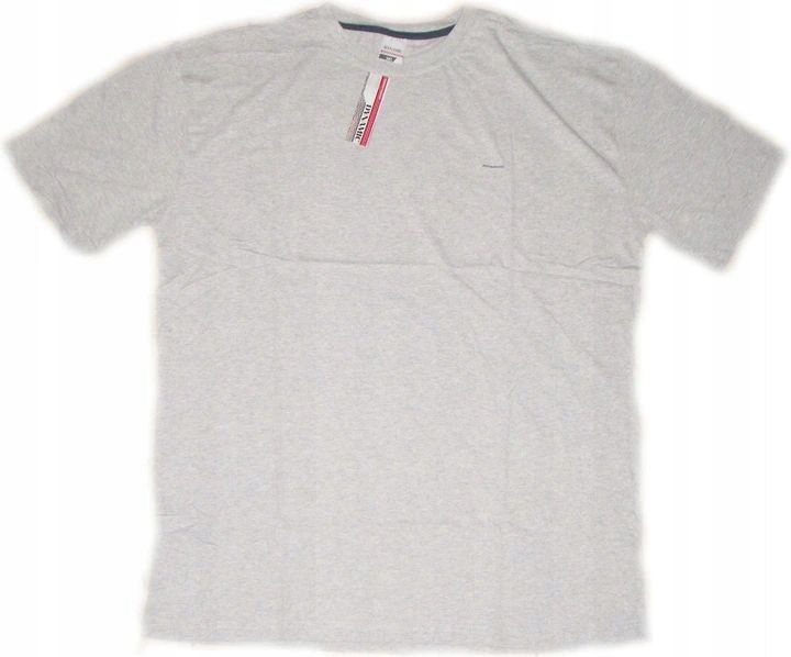 

Duży T-shirt Męski Podkoszulek Szary Bawełna r.5XL