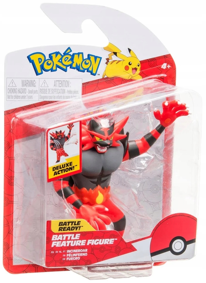 Figurka Pokemon Incineroar Bitewna z Funkcją Ataku Ruchoma Rodzaj produktu figurka kolekcjonerska