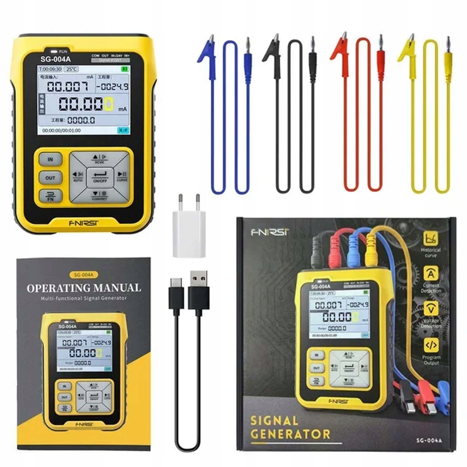 Fnirsi SG-004A Generátor signálů snímač PT100 termočlánek odporový