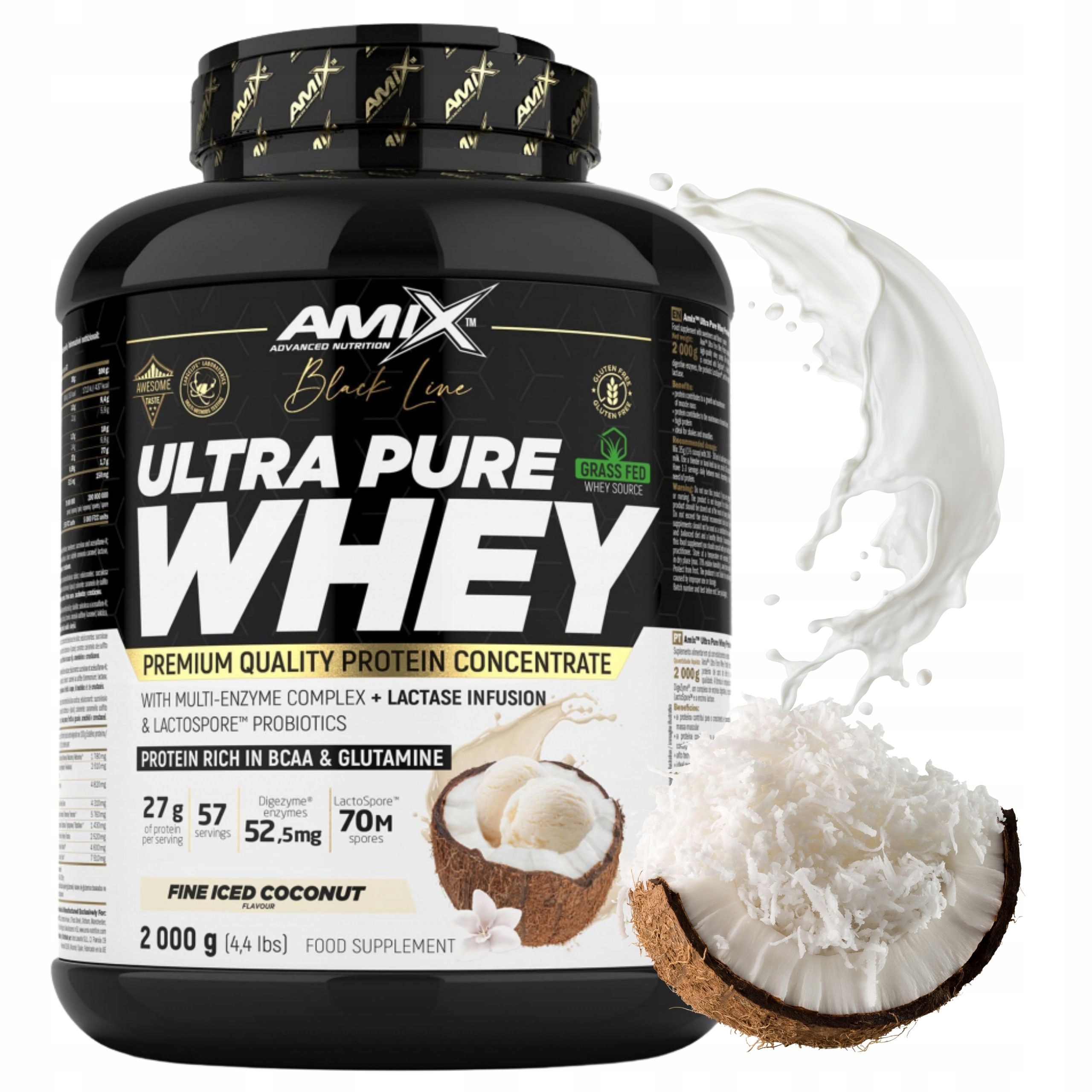 Syrovátkový Koncentrát Wpc Protein Kokosová Ultra Pure Whey 2 kg