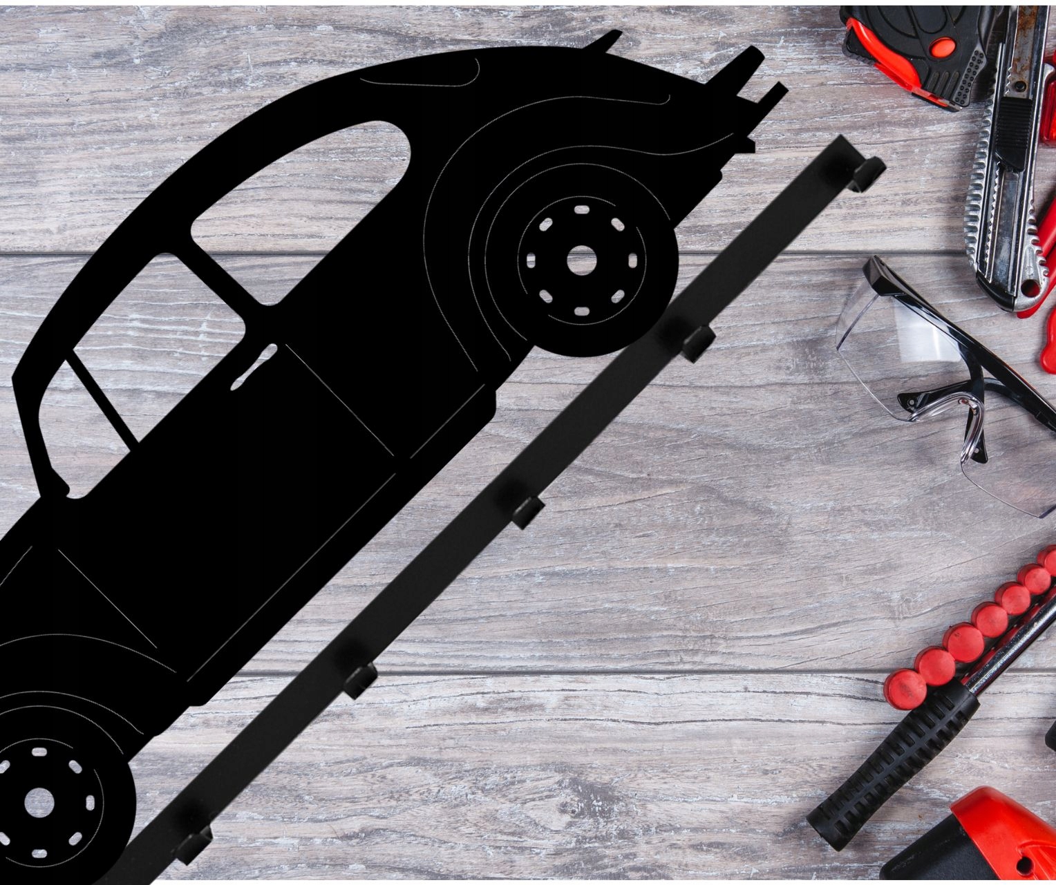 Wieszak Volkswagen Garbus - Retro Dekoracja do Garażu, Idealny Prezent dla EAN (GTIN) 5905398212163