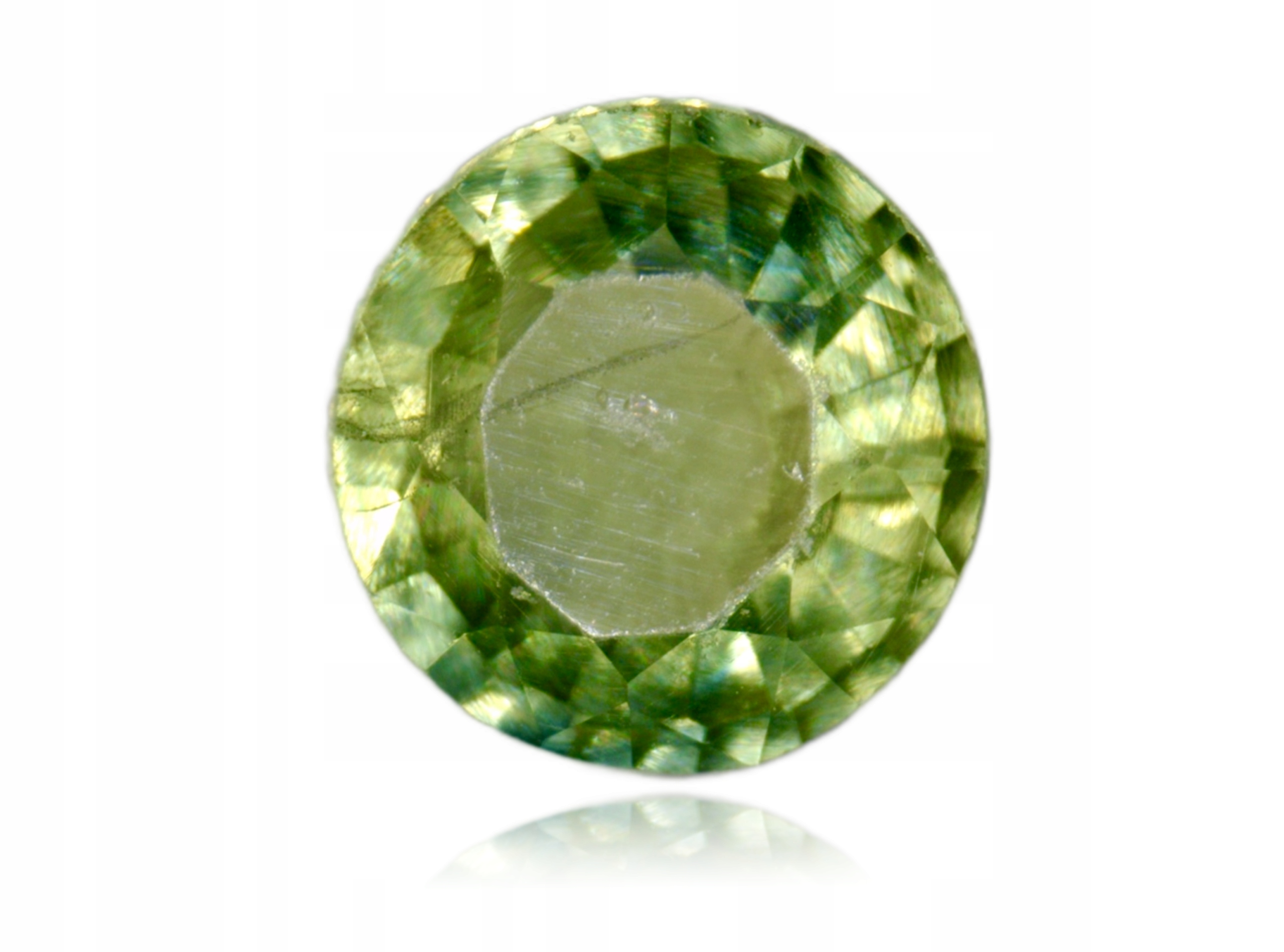 Safír 0.18ct Zelený Kulatý eCertifikát Wbd