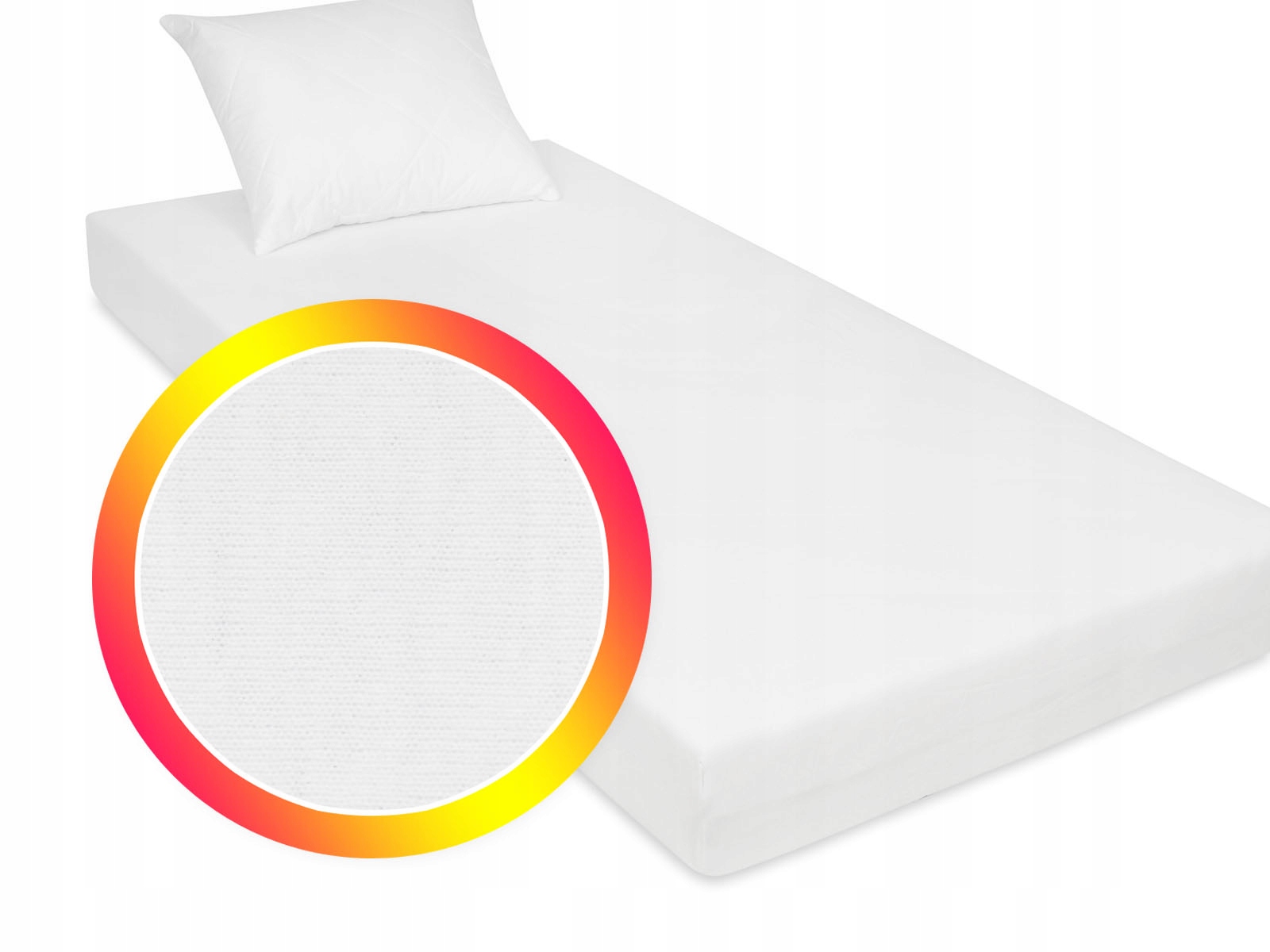 

Prześcieradło na łóżko dziecięce białe 80x200 cm