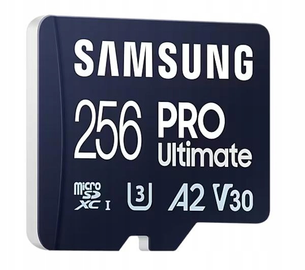 Karta pamięci Samsung PRO Ultimate 2023 microSDXC 256GB 200/130MB/s Pojemność karty 256 GB