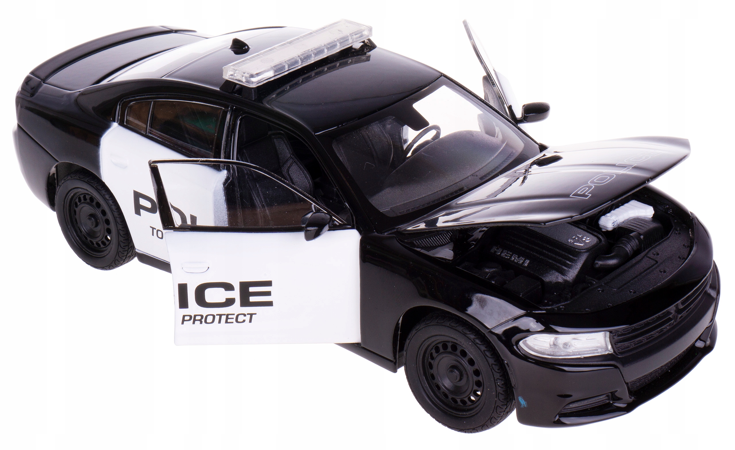 Dodge Charger Pursuit Policie Kovový Model Welly 1:24