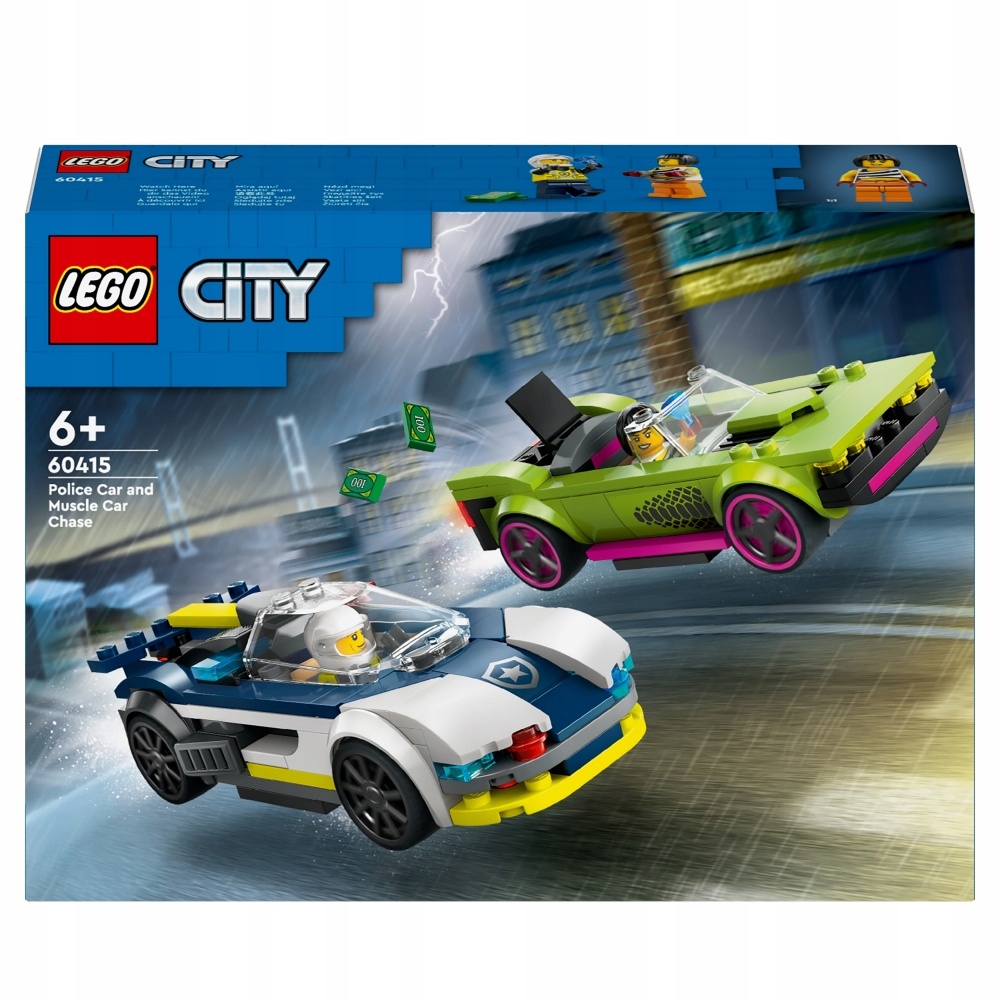 LEGO CITY Pościg radiowozu za muscle carem 60415