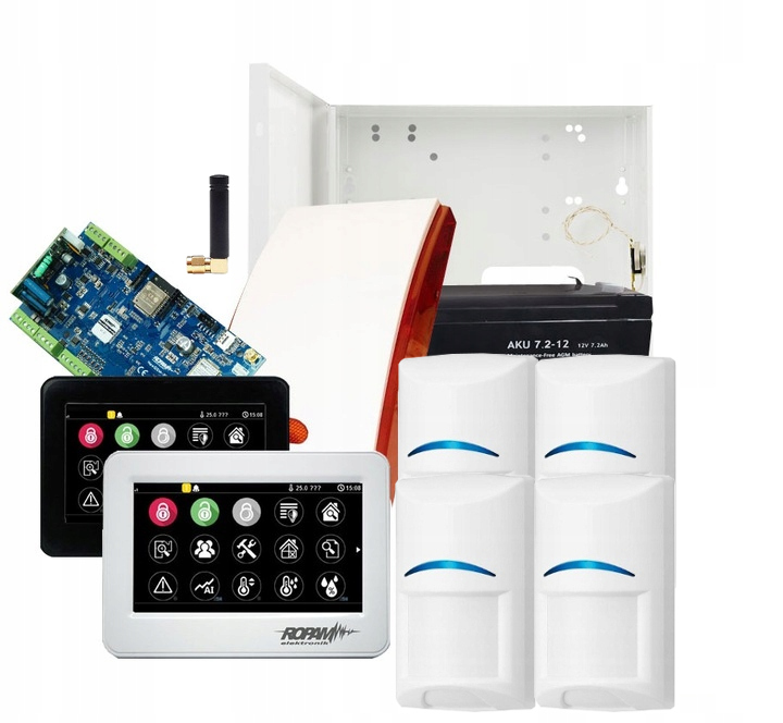 ALARM ROPAM 4 CZUJKi PET BOSH WI-FI SMS APLIKCJA Stan opakowania oryginalne