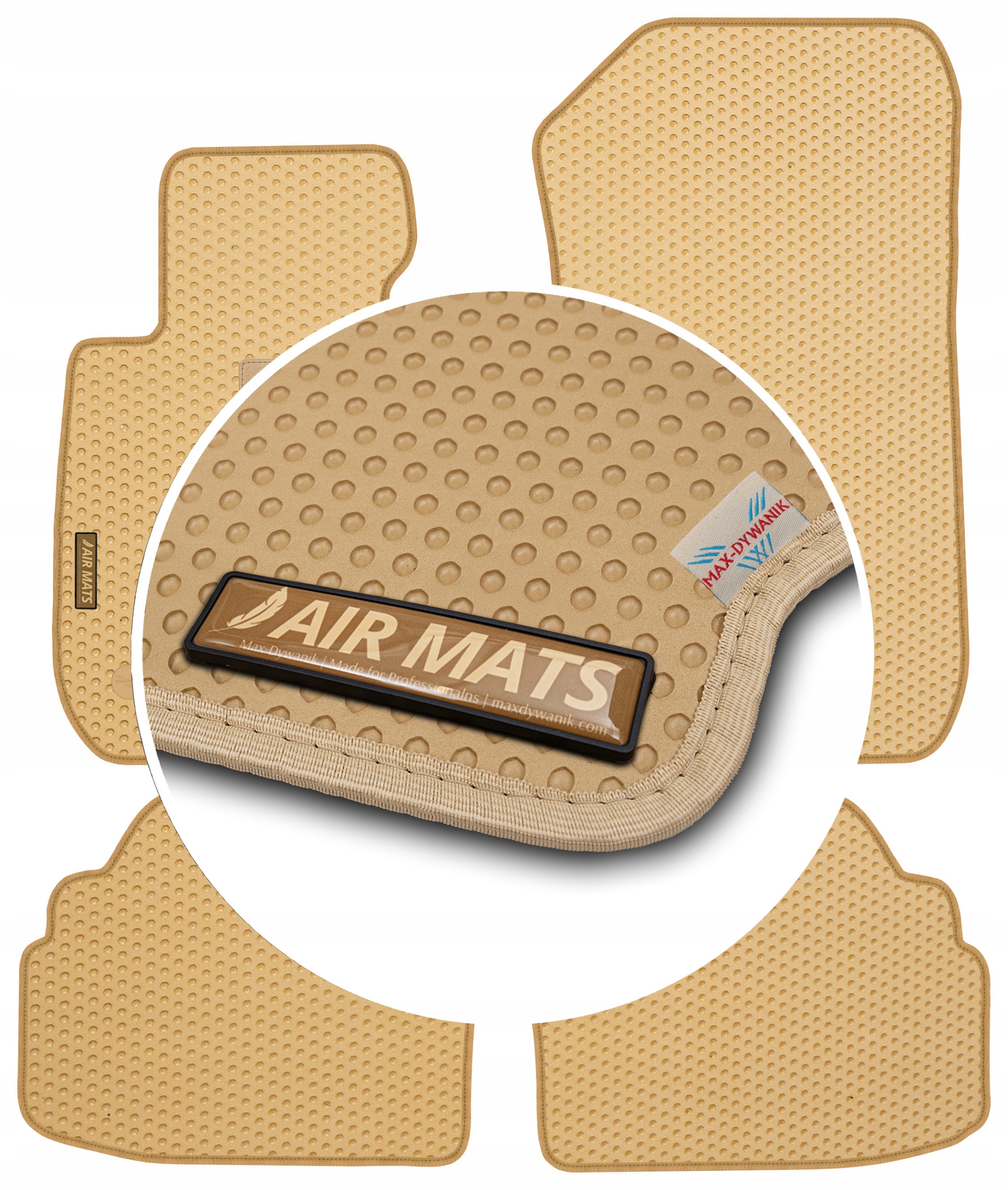 Bmw 3 E92 Coupe 2006-2012 Béžové gumové koberce Eva Air Mats