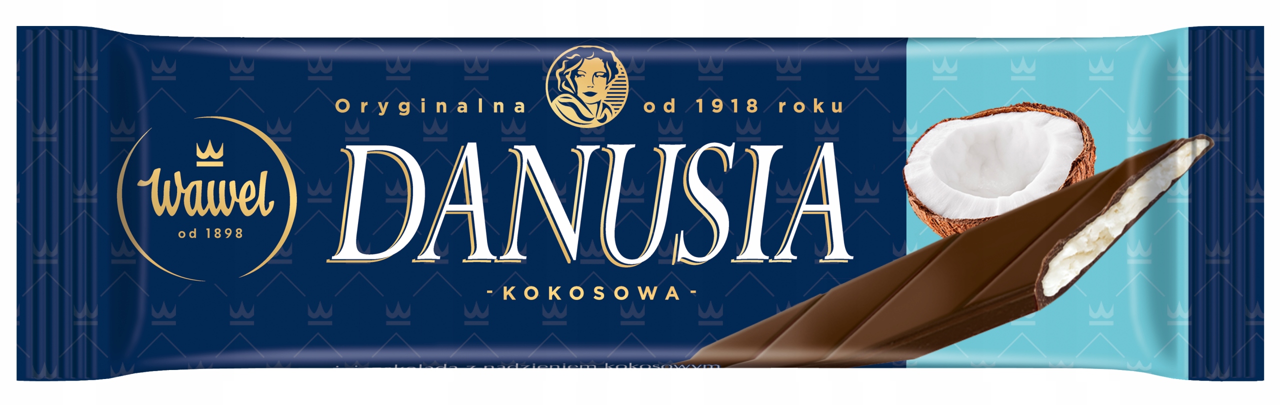 Levně Čokoládová Tyčinka Wawel s kokosovou náplní Danusia Coconut 38g 35 ks