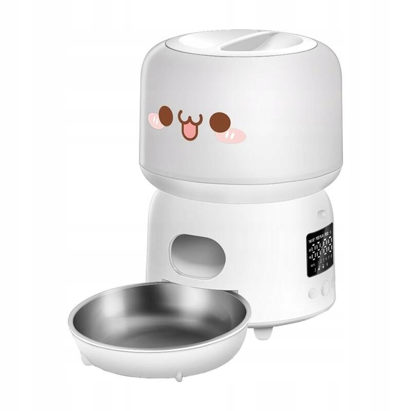 Automatický Dávkovač krmiva Rojeco 3L Button Version Bílý Pro Psa Kočku