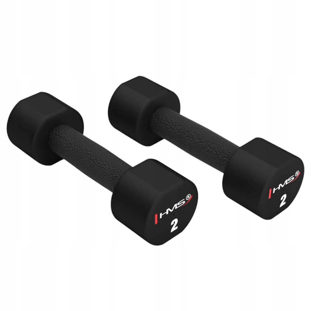 Hms Polyuretanové činky závaží pro cvičení a fitness trénink 2 x 2 kg