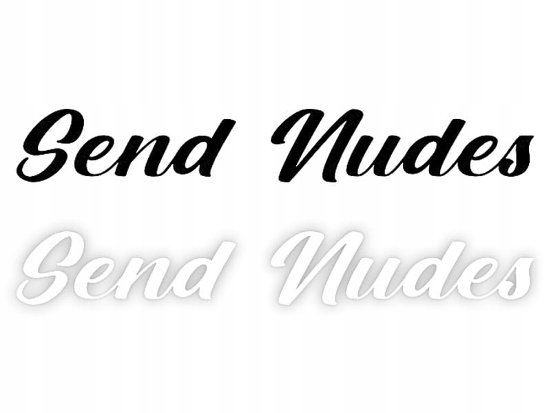 Send Nudes - Naklejka na samochód na auto KOLOR
