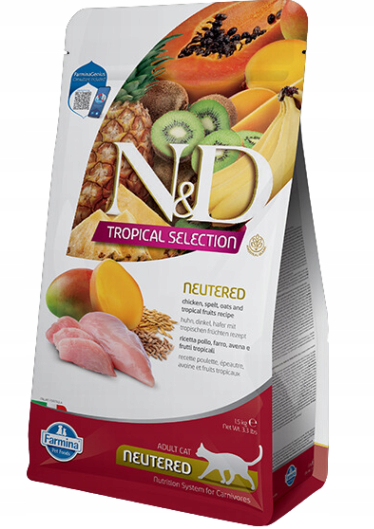 Levně Farmina Nd Cat Tropical Chicken Adult 1,5 kg