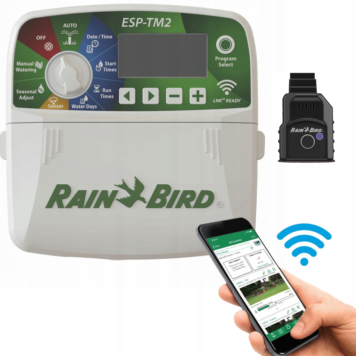 Vnútorný Ovládač Zavlažovania Rain Bird Wifi Esp TM2 8 Sekcií Modul