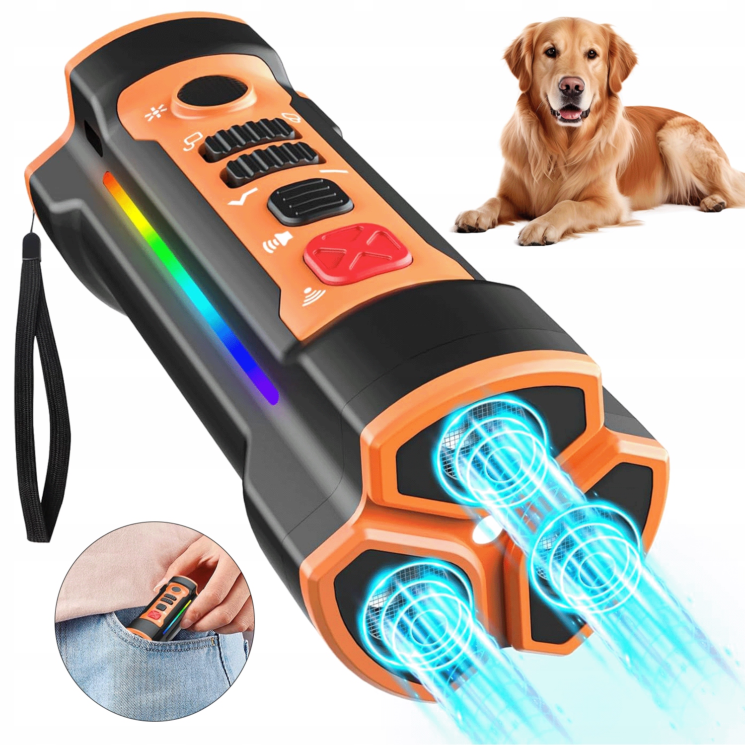 Levně Ultrazvukový Trenér Psů, Nabíjení Přes Usb, Dlouhá Doba Provozu, Dům A Zahrada