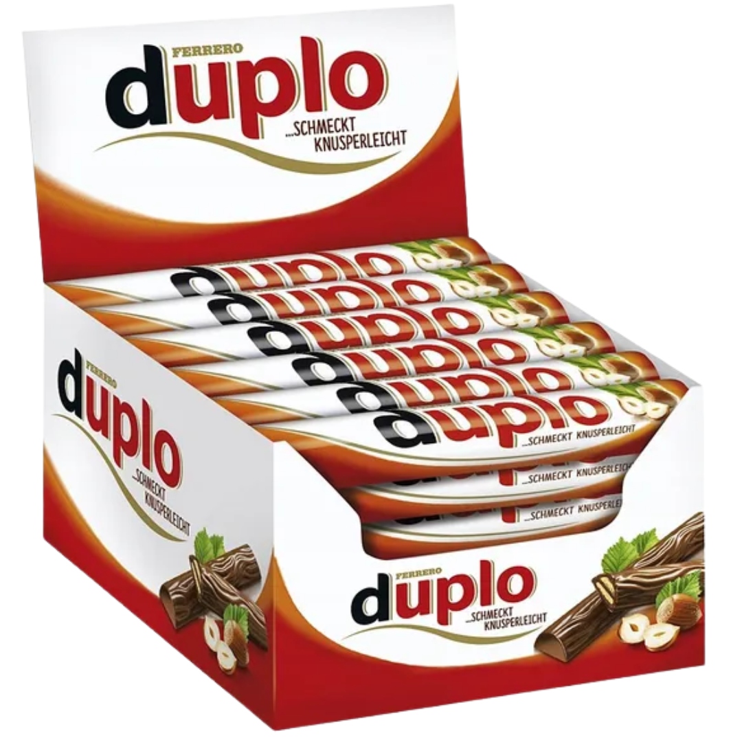 Levně Duplo Wafel s ořechovou náplní pokrytý mléčnou čokoládou 18,2 g x 40 ks
