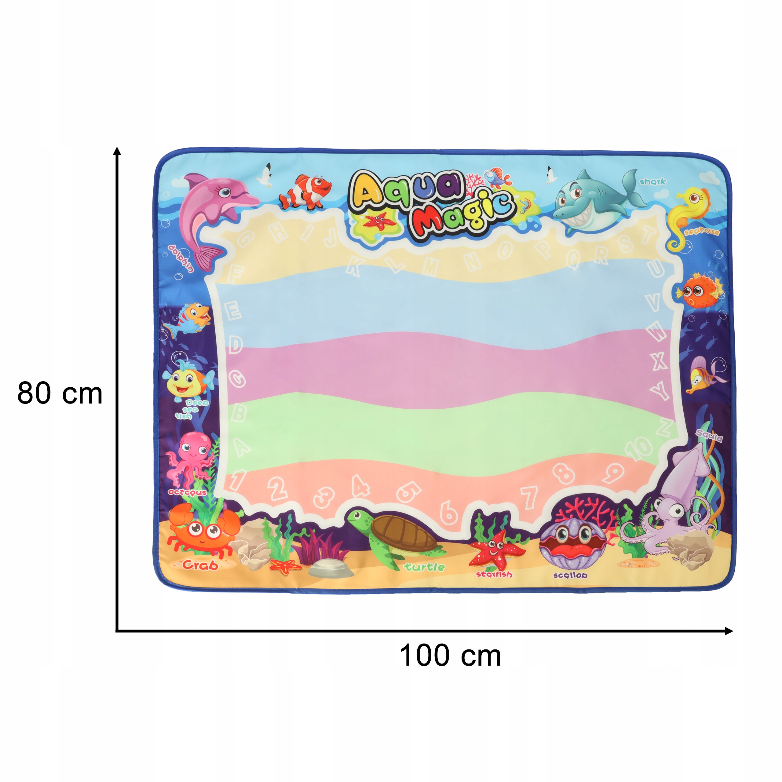 MATA WODNA DO MALOWANIA RYSOWANIA WODĄ SZABLONY PIECZĄTKI ZESTAW 100X80CM EAN (GTIN) 5903039718449