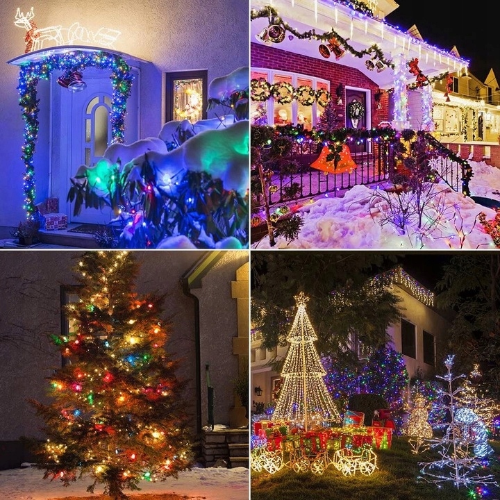 LAMPKI CHOINKOWE 500 LED MULTI KOLOR 35M PROGRAMATOR ŚWIATEŁKA ŁAŃCUCH Liczba trybów świecenia 8