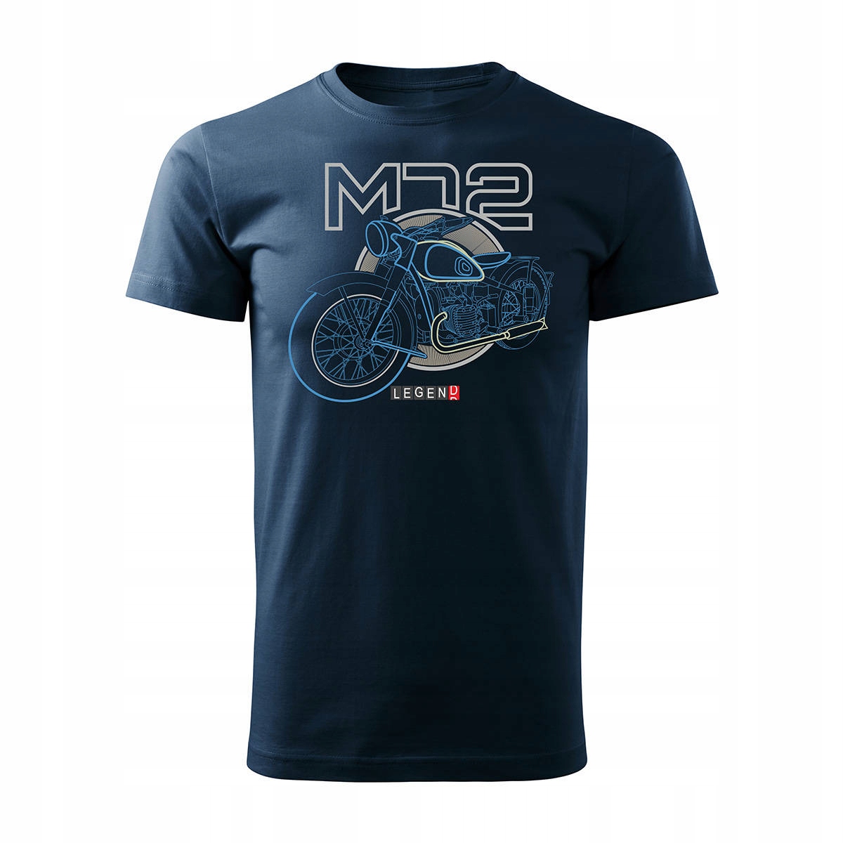 

Koszulka motocyklowa z motocyklem M72 Dniepr Ural