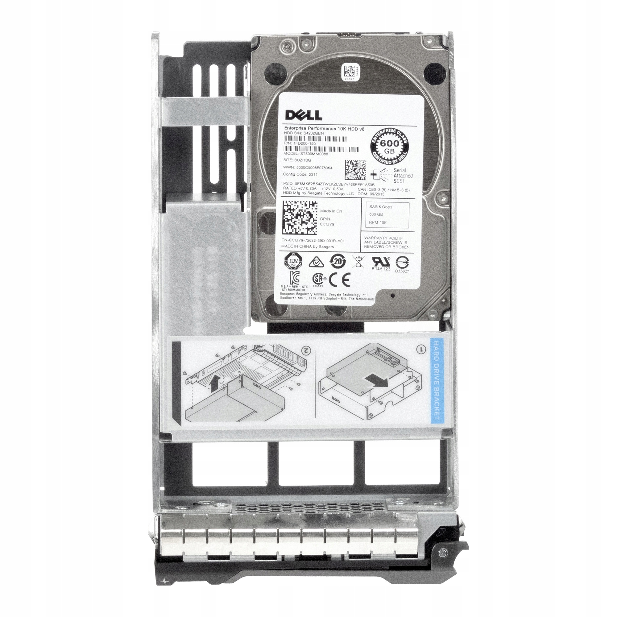 Dell 0K1JY9 600GB SAS-2 10K 128MB 3.5'' ST600MM0088