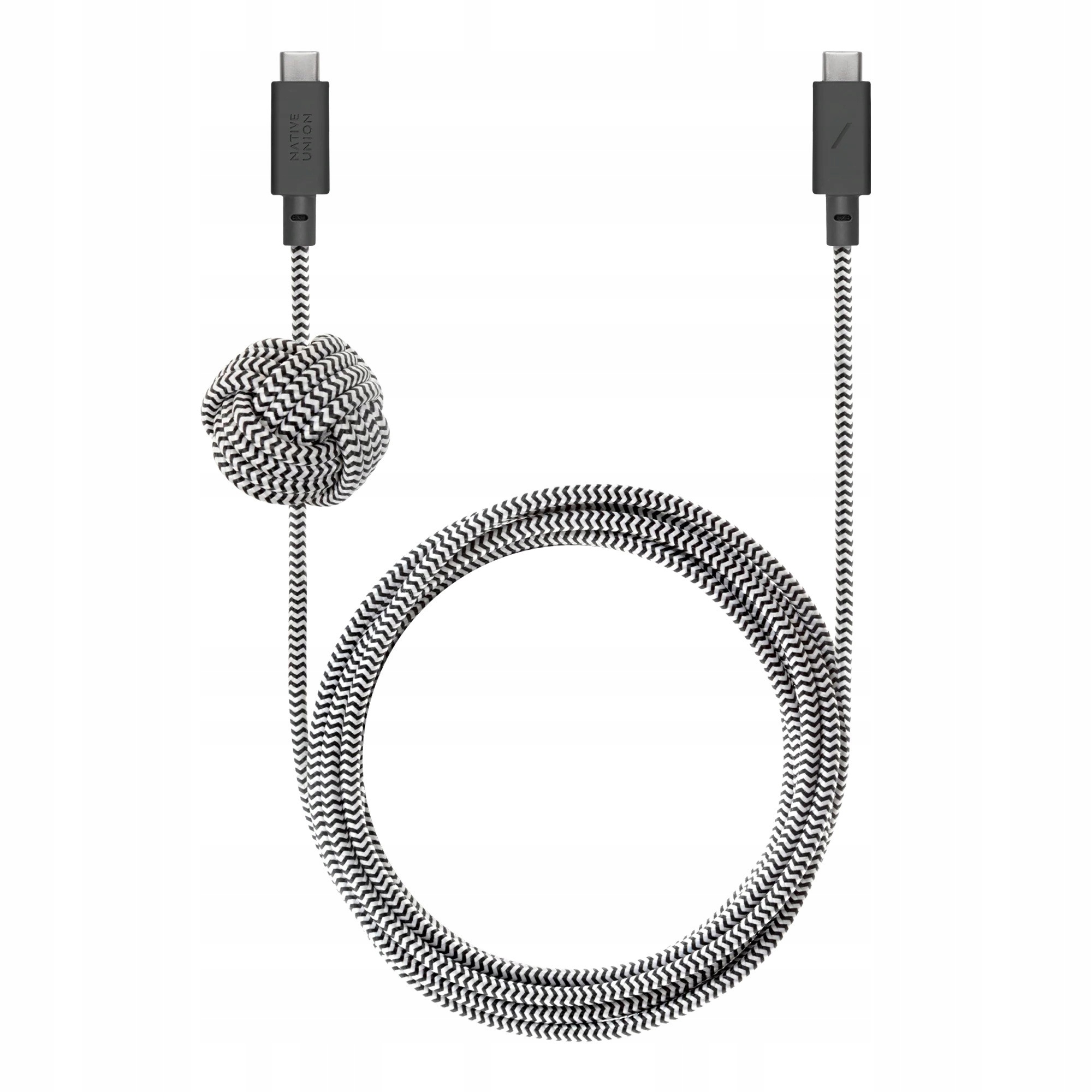 Kabel Native Union – silný s opletením 240 W – Usb-c na Usb-c 3 m, zatěžovatelný