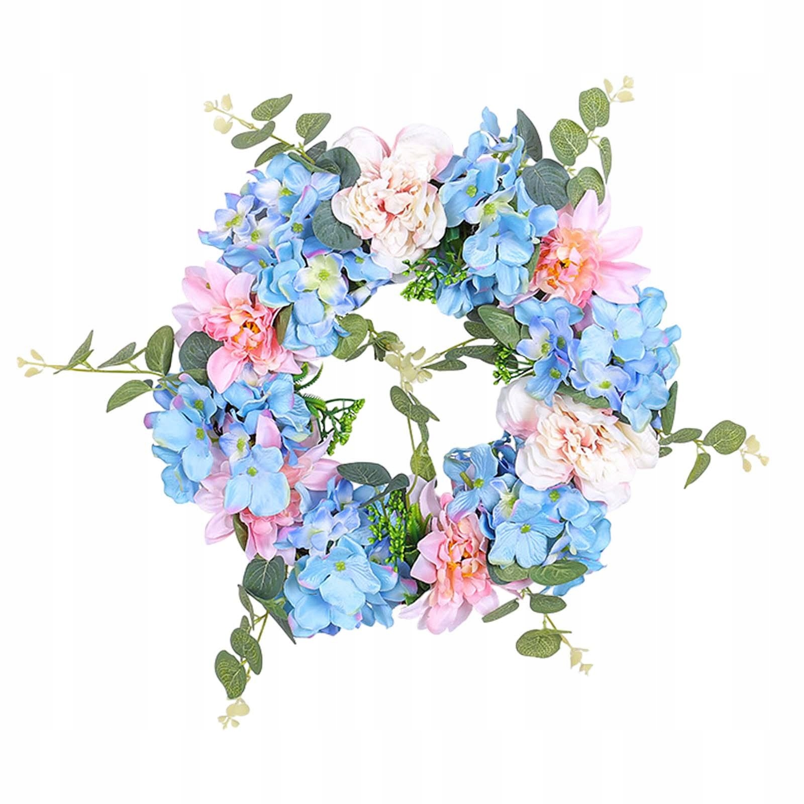 Wiosenny wieniec Piękne wieńce symulacyjne do zewnętrznych drzwi wejściowyc