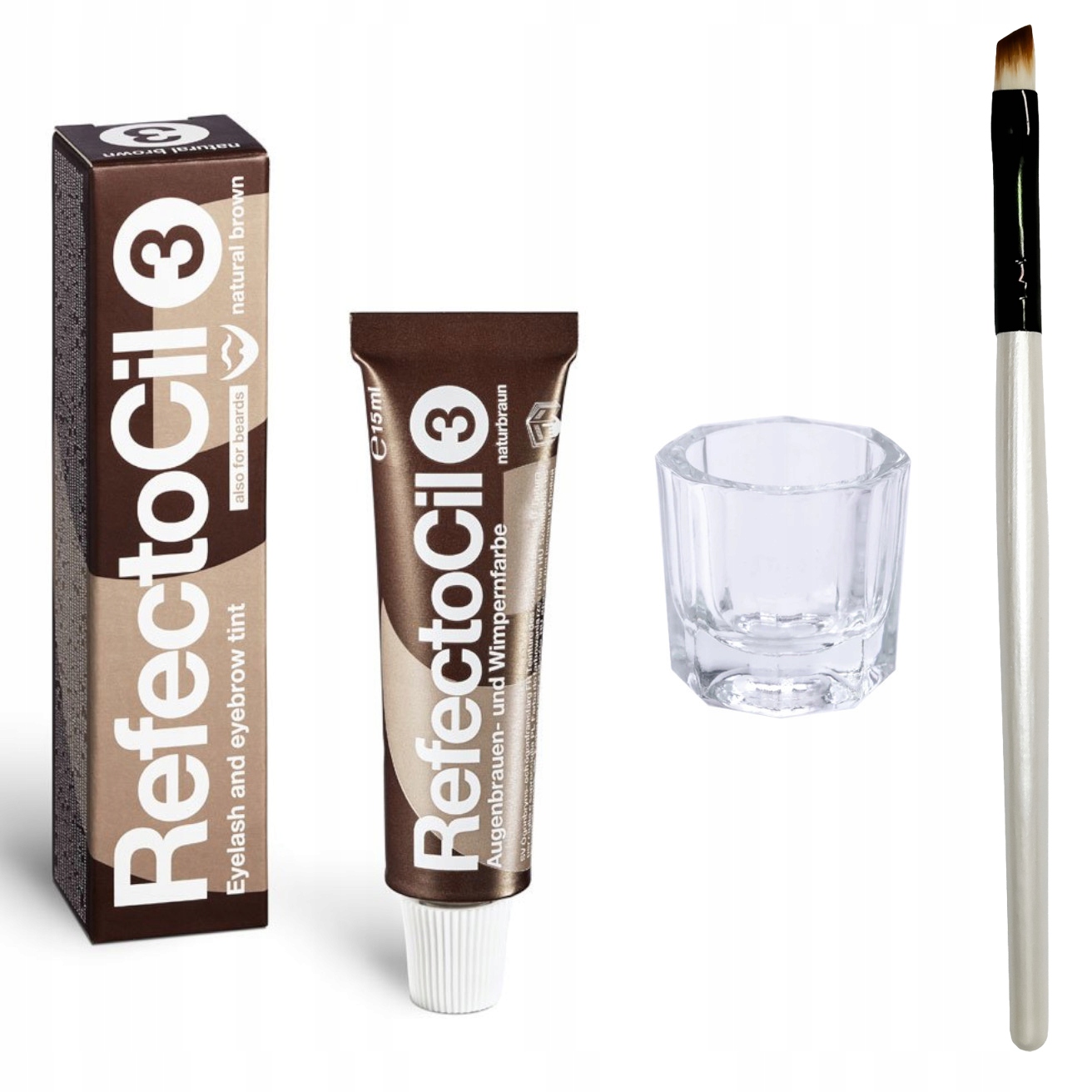 

Zestaw Henna Refectocil Brązowa Pędzelek Kieliszek